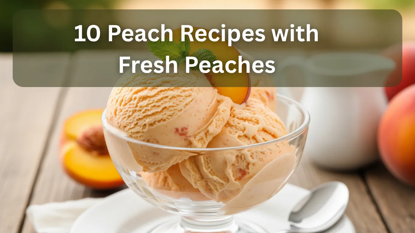 10 Peach Recipes with Fresh Peaches