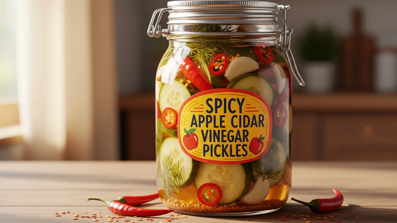 10 Refrigerator Pickles with Apple Cider Vinegar