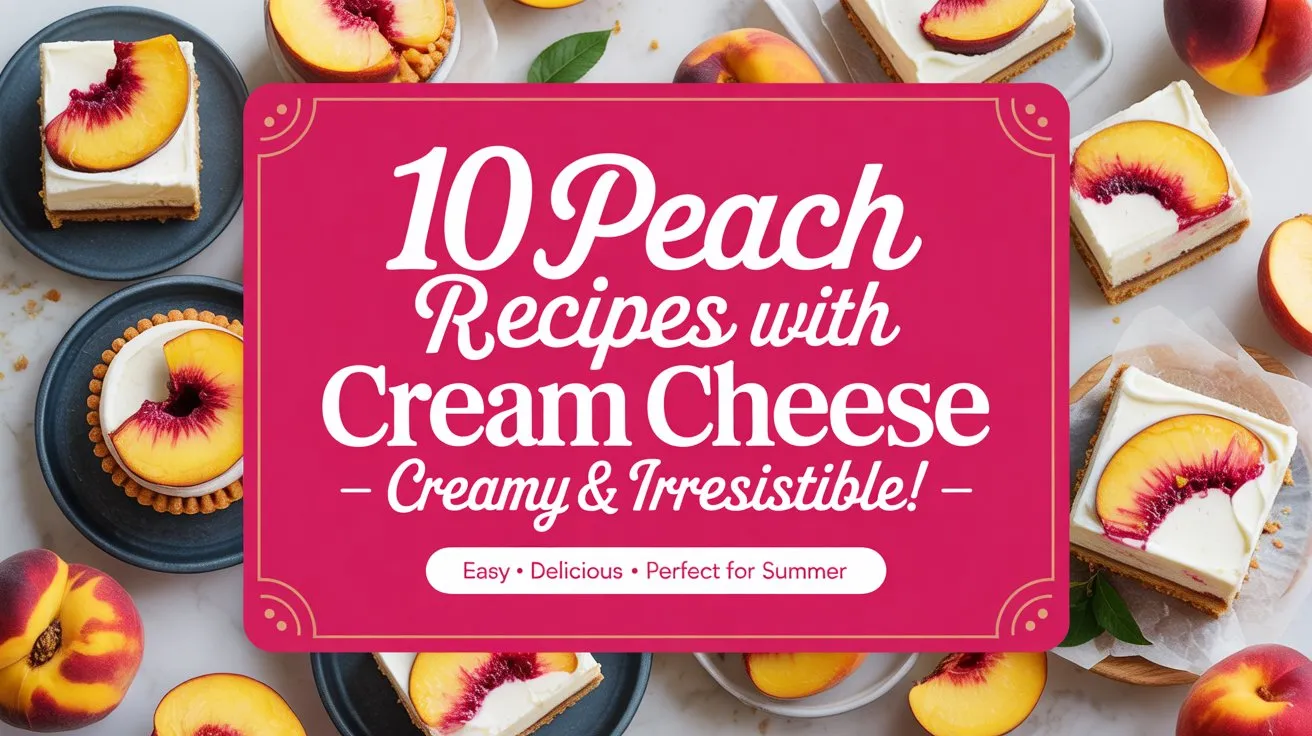 10 Peach Recipes with Cream Cheese